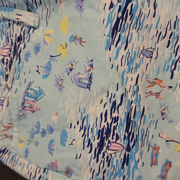 Old navy pixie shorts beach print sz 6 - Picture 2 of 7